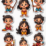 Indian Mythology - Sticker Sheet v7